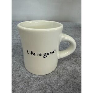 Life is Good White Ceramic Mug with "Mr. Fix It" Tool Graphic